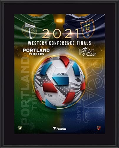 Portland Timbers vs. Real Salt Lake 10.5 '' X 13 '' 2021 MLS Cup Finala Conferinței de Vest Match -Up Sublimated Placă - Placi