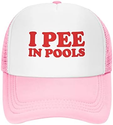 I-Pee-In-piscine plasă pălărie moda șepci de Baseball Gridding Negru camionagiu Pălării Golf Sunhat