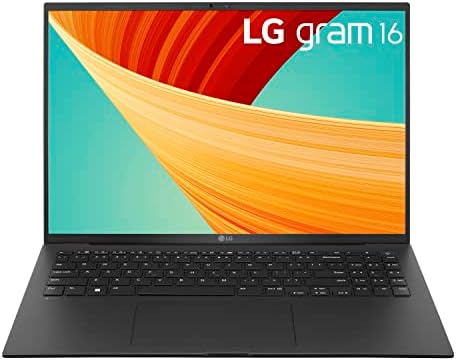 LG Gram 16z90r-K. Aab7u1 laptop subțire și ușor, Negru