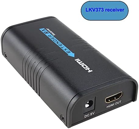 LKV373 V2.0 HDMI Rețea Extender Over Ethernet LAN RJ45 CAT5E CAT6 pentru DVD HD 1080P; Extinde până la 120 m; Poate lucra cu