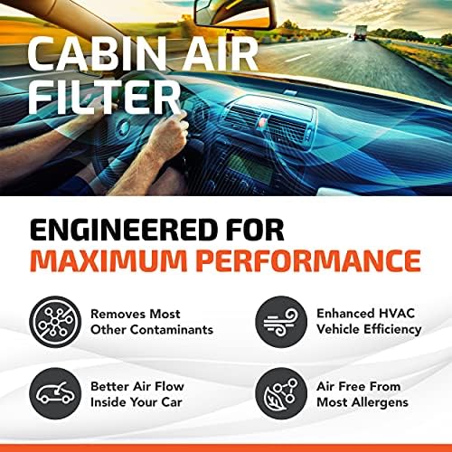 Fabricat în SUA: filtre de fază următoare Np10322 filtru cabină Carbon-înlocuiește O. E. 87139YZZ37; Wix WP10322, Fram CF12157,