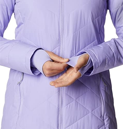 Jachetă cu glugă lungă cerească pentru femei Columbia-Mărime Plus