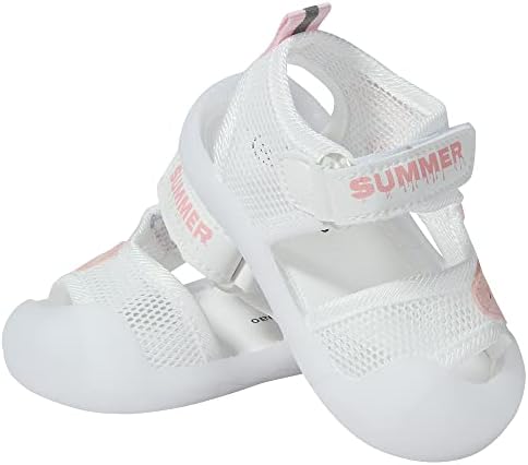 Sandale de vară pentru bebeluși Pantofi de exterior anti-alunecare din cauciuc cu plasă respirabilă pentru băieți și fete 9-30