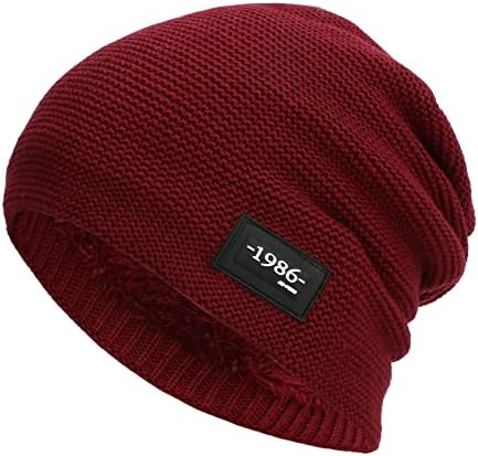 Pălărie napoo beanie unisex culoarea solidă întindere groasă în aer liber pălărie de pulover caldă de iarnă