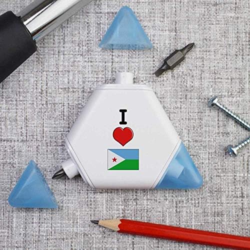 Azeeda 'I Love Djibouti' Compact DIY Multi Tool