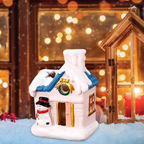 Luminos Crăciun Casa Santa Snowman Ornamente Decoratiuni Cadouri Luminos European Zăpadă Casa Cool Crăciun Ornament