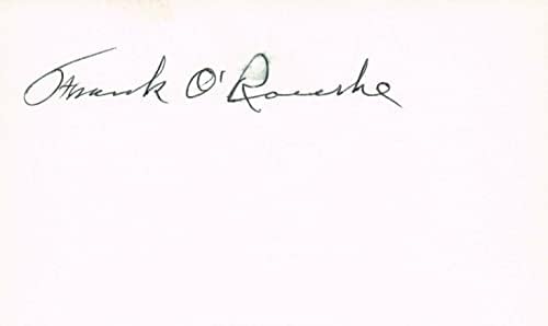 Frank O'Rourke 1912 Boston a semnat 3x5 Card index cu JSA COA - MLB Cut Semnături
