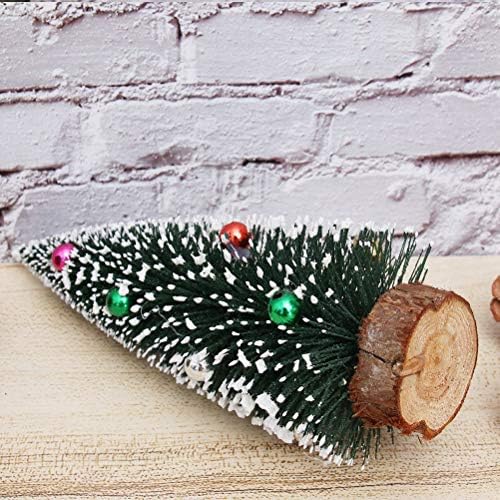 Abaodam 2pcs 15cm Decorații de Crăciun Creative Desktop Decorare Culoare Needles Pine Mini Ornament de Crăciun