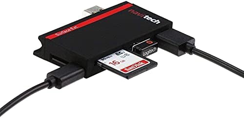Navitech 2 în 1 Laptop / tabletă USB 3.0 / 2.0 Adaptor HUB / intrare Micro USB cu cititor de carduri SD/Micro SD Compatibil cu laptop pentru jocuri Predator Triton 300 se 14 PT314-51S