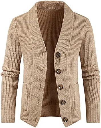 Bărbați Pulover Toamna și iarna bărbați moda pierde Cardigan cald rever jacheta pulover tricotate haina pulover
