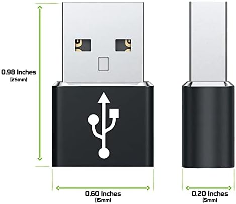 Adaptor rapid de sex masculin USB-C la USB compatibil cu Nokia 3.1a pentru încărcător, sincronizare, dispozitive OTG precum