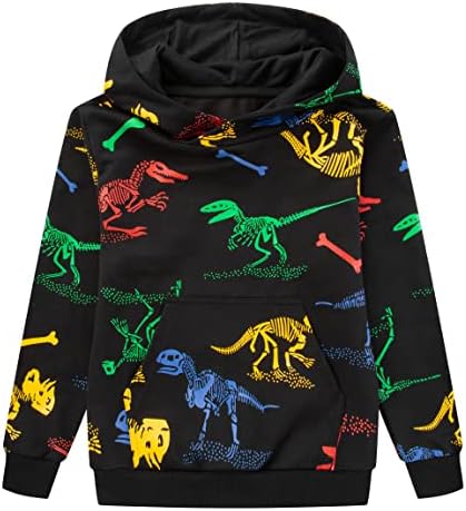 Hansouri dinozaur pentru copii Tlaenson pentru fete pentru băieți pulovere cu glugă cu glugă