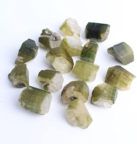 RUITAIQIN Shitu natural Mini rare turmalină Verde Quarzt piatră brută piatră prețioasă Specimen Mineral neregulat colecție