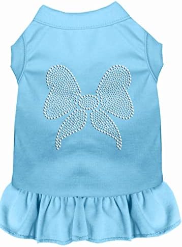 Mirage Pet Products Rhinestone Bow Rochie, 3x-mare, Baby Blue
