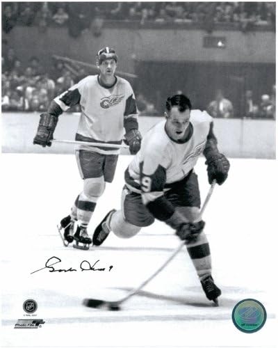 Gordie Howe Autografat Detroit Red Wings 8x10 Foto 7 - Filmare