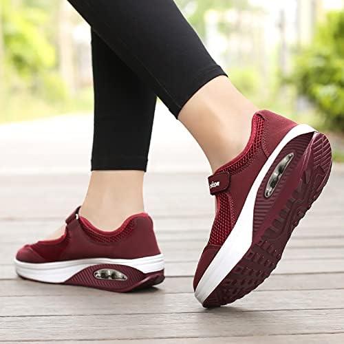 Sandale cu platformă Pgojuni pentru femei, pantofi de mers pe jos cu perna aeriană diabetică, pantofi diabetici ortopedici
