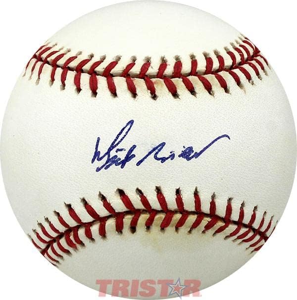 Dick Sisler a autografat baseball -ul oficial al Ligii Americane - baseball -uri autografate