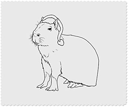 Azeeda 2 x Citee de curățare a microfibrelor „Crăciun Capybara”