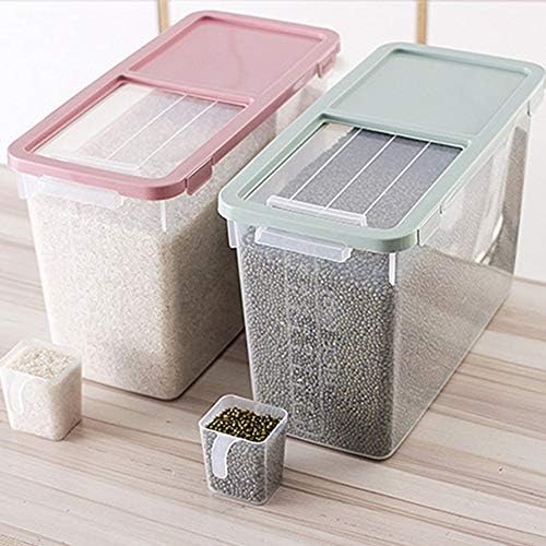 Lkyboa 10 kg orez de depozitare Cutie de cereale Container de bucătărie Organizator de bucătărie mare din plastic din plastic