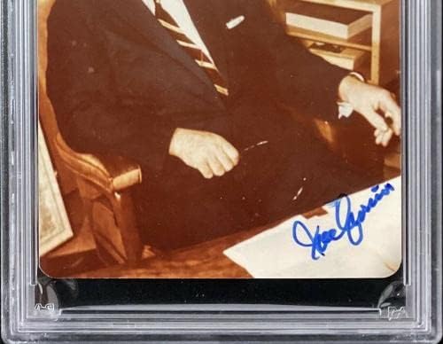 Joe Cronin semnat foto 3x5 Baseball Red Sox Hof Al președinte autograf PSA/ADN - Fotografii autografate MLB