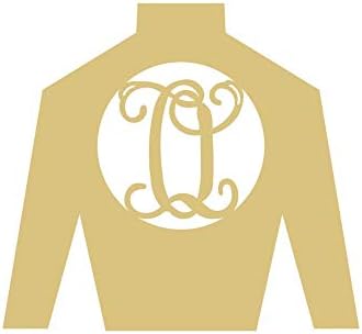 Jockey mătase monograma neterminate Lemn Home Decor Derby Curse de cai USA umeraș MDF în formă de panza Stil 1