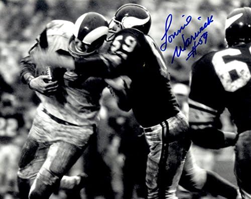 Autografat Lonnie Warwick 8x10 Minnesota Vikings Photo