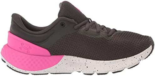 Under Armour Women’s Charged Escape 4 Running Shoe, Jet Grey/White/Rebel Pink, 5