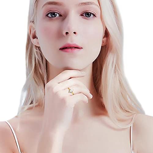 2023 inel de Zircon cu diamant rafinat în formă de picătură pentru femei Inel de logodnă inele groase acrilice
