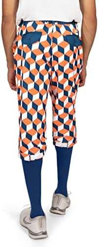 Tipsy Elves Golf Knickers for Men - Inclusi șosete potrivite - pantaloni pentru bărbați care se potrivesc atletic cu designuri
