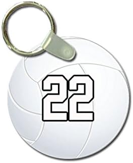 TYD Proiectează lanț cheie Volleyball Sports Volei personalizat de 2 inci Metal și inel complet asamblat cu orice jucător de