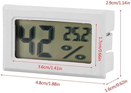Hygrometru digital Ashta, 2-în-1 afișare LCD Higrometru termometru cu sondă externă pentru reptilă