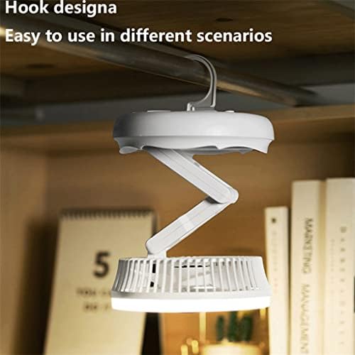 SCDCWW Mini ventilator LED lumină de noapte încărcare USB lumină de umplere lampă de masă portabilă pliabilă ventilator cu