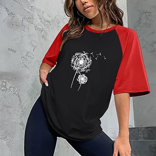 Cămașă de top casual de modă pentru femei Tricouri cu mânecă scurtă cu mânecă scurtă Grafic elegant casual casual pentru adolescenți