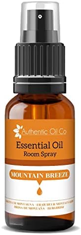 Mountain Breeze Essential Oil Room Spray Mist Parfum Freshner cu uleiuri esențiale naturale, 100 ml