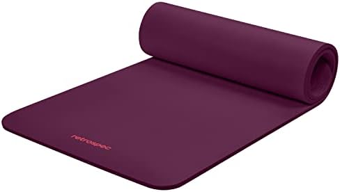 Retrospec Retrospec Solana Yoga Mat 1/2 grosime W / Nailon Curea pentru bărbați & amp; femei-anti alunecare exercițiu Mat pentru