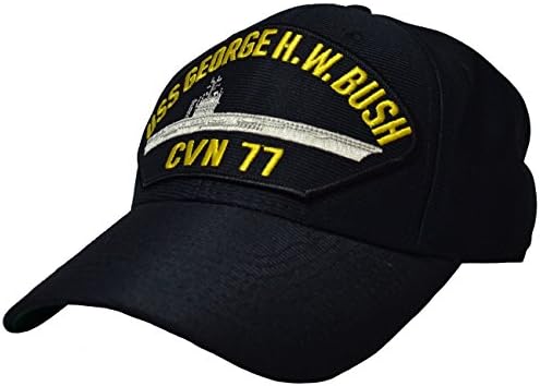 Eagle Crest USS George H. W. Bush CVN-77 Cap Navy Blue