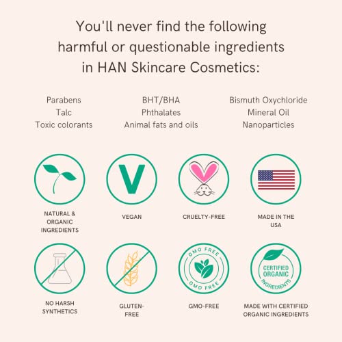 HAN produse cosmetice pentru îngrijirea pielii Vegan fără cruzime Blush curat, Bloom