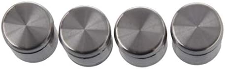 Șuruburi HHTL-Spacer pentru înșurubare, pentru sticlă/oglindă/cuie, oțel inoxidabil, argint, 4 bucăți