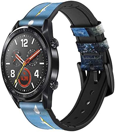 CA0178 Bass Fishing Piele Smart Smart Watch Band curea pentru ceasul de mână Smartwatch Smartwatch Smart Watch