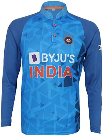 KD Cricket India Jersey Full Sleeve T20 Fan Supter Jersey Cricket uniform 2022-2023