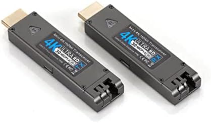 O pereche mini 4K 1080p HDMI la fibră SFP Transceiver Fibre unică
