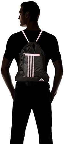 adidas Alliance 2 Sackpack, negru / tricou roz adevărat Fleck / Roz adevărat,mărime unică