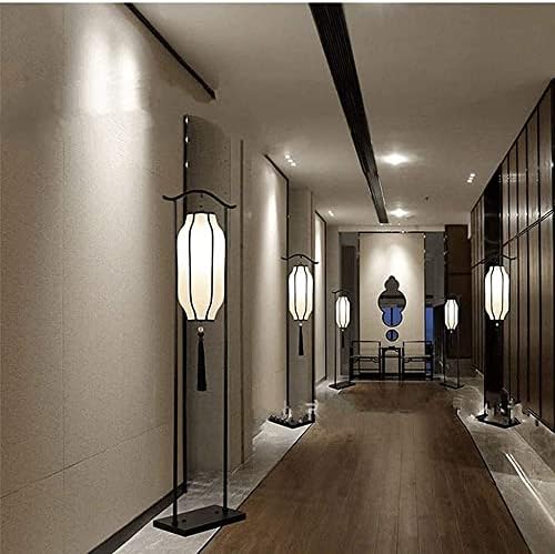 Cotclo -Modern chineză lampă de podea Restaurație dormitor Studiu living lampă de suport Lantern Simplu hotel Noptieră verticală lampă înaltă verticală