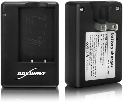 Charger Boxwave compatibil cu Nikon Coolpix S560 - Încărcător de baterii pentru camere digitale, încărcător auto pentru baterii