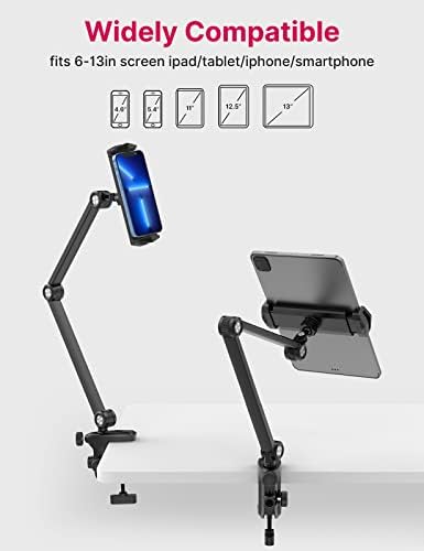Suport pentru tabletă suport pentru birou iPad-suport iPad din aluminiu HP006 pentru pat i braț flexibil i reglabil în mai