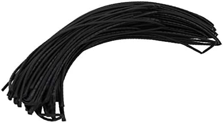X-Dree Pololefin Tub termicat cu sârmă cu sârmă de cablu Mânecă de cablu 30 de metri lungime 2mm interior dia Black (Manga de cablu de Evoltura de Alambre de Tubo Termorretráctil de Poliolefina 30 Metros de Diámetro int