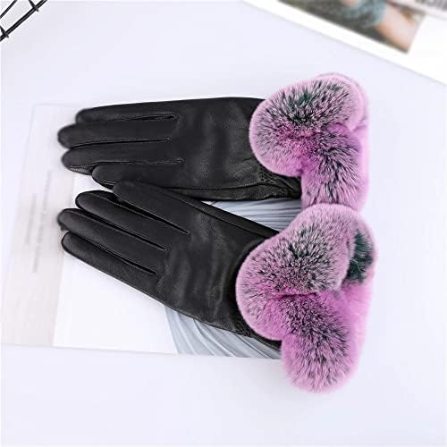 n / A femei mănuși din piele toamna și iarna cald manșetă mănuși cu degetele