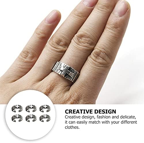 Partykindom 10pcs inel retro inel decorativ Reglabil decor inel de deget pentru faruri de sărbătoare a banchetului