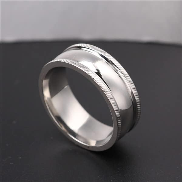 Inele de logodnă de nuntă cu inel de 8 mm pentru bărbați și femei-80088