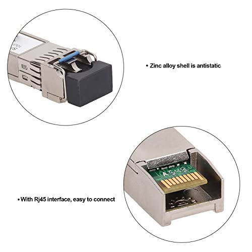 10pcs 1000Mbps gigabit optic Ethernet Transceiver, RJ45 Modul de conversie fotoelectrică Adaptor Optic Adapter Transceiver